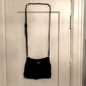 Kate Spade Black Fringe Bag